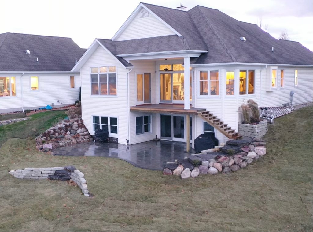 Professional residential landscaping enhancing curb appeal and outdoor space